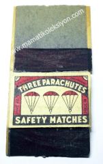 Three Parachutes - Safety Matches - Kibrit / Made in Belgium