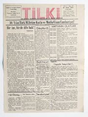Ordu Tilki gazetesi 28 Ekim 1953 - Efemera