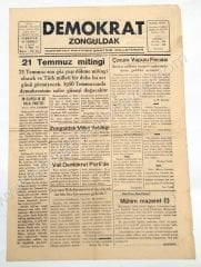 Demokrat Zonguldak, 16 Temmuz 1949 Zonguldak - Efemera