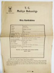 Bakırköy Kartaltepe Şükran Çiftliği 1960'lı yıllara ait kontrat - Efemera