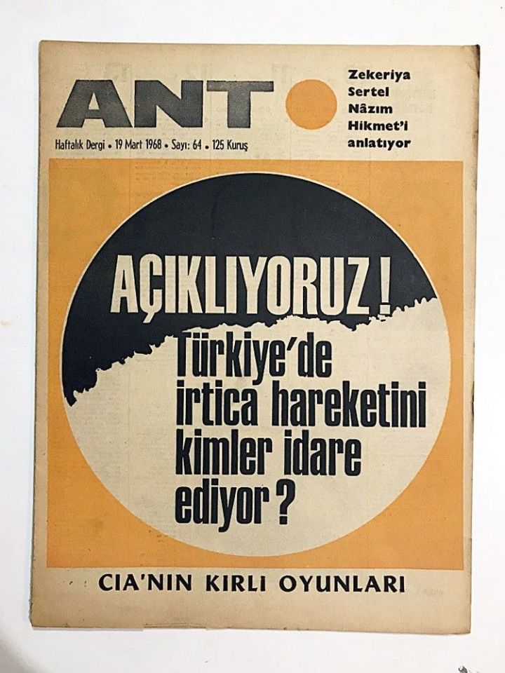 ANT Dergisi Sayı:64 / 1968 - Nazım HİKMET