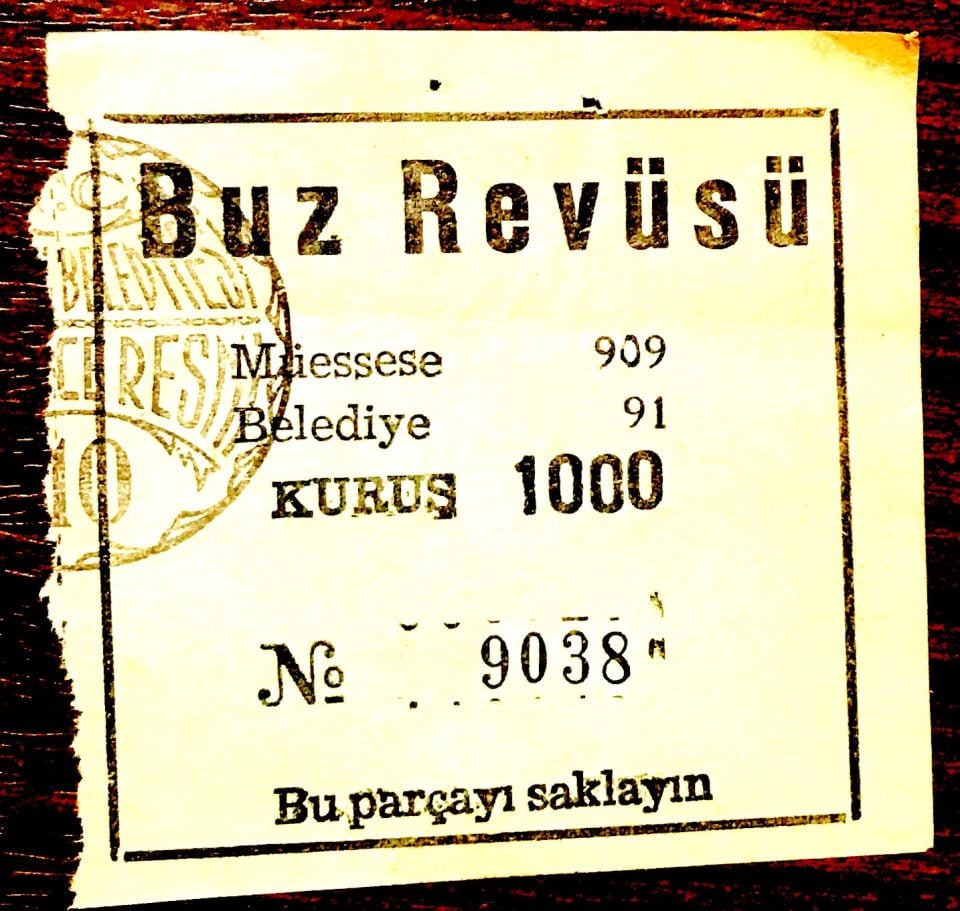 Buz revüsü / Eski bilet