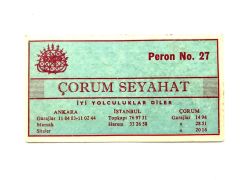 Çorum Seyahat - Otobüs bileti