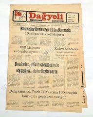 Dağyeli Günlük siyasi gazete, 7 Temmuz 1948 Kırıkhan - Efemera