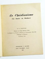 Le Christianisme (Le dentier du bonheur) D. N. CALFAYAN College Berberian - Kitap