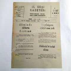 İl Sesi Gazetesi, 1 Şubat 1988 Hakkari - Efemera