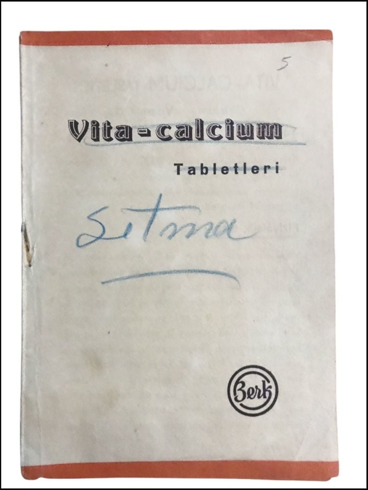 Vita - Calcium tabletleri / Berk Tıbbi Müstahzarat Laboratuarı - Broşür