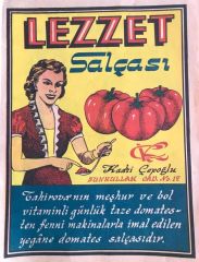 Lezzet Salçası Kadri ÇEPOĞLU - Tahirova  / 20x25 cm. etiket