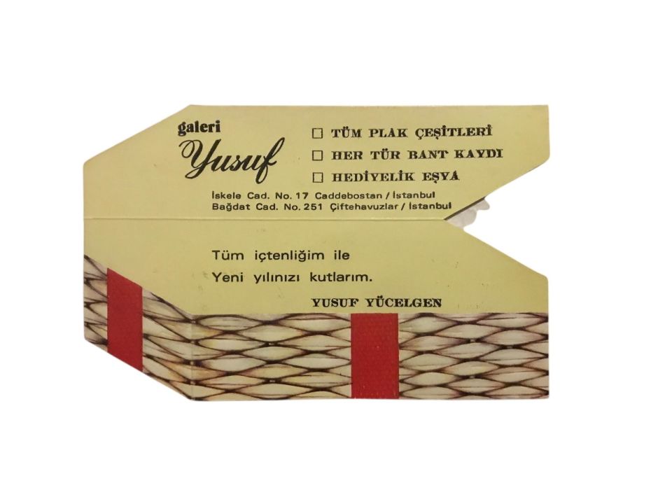 Galeri Yusuf Caddebostan - Plak, Bant, Hediyelik eşya - Reklam kart