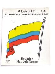 Ecuador Handelsflagge - Abadie Flaggen Wappensammlung