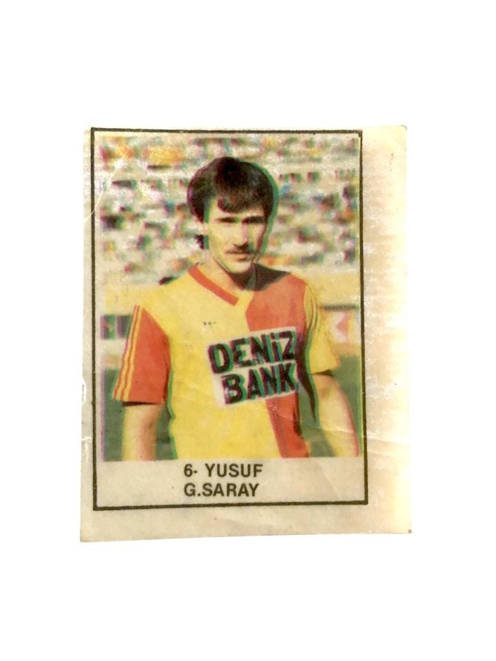Galatasaray - Futbolcu Yusuf / Şekerleme kağıdı (Arkasında yazı yoktur)