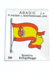 Spainen Kriegsflage - Abadie Flaggen Wappensammlung