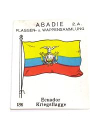 Ecuador Kriegflagge - Abadie Flaggen Wappensammlung