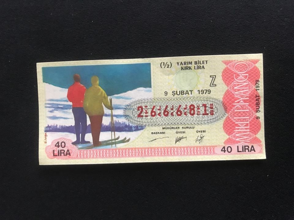9 Şubat 1979 Yarım bilet - Eski Piyango Biletleri