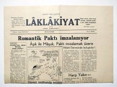 Laklakiyat - Vakitsiz öter gazete Karikatörüd 1949 - Gazete