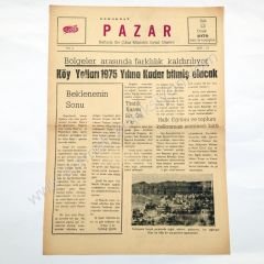 Demokrat Pazar, 13 Ocak 1970, Sayı:22 Rize, Pazar - Efemera