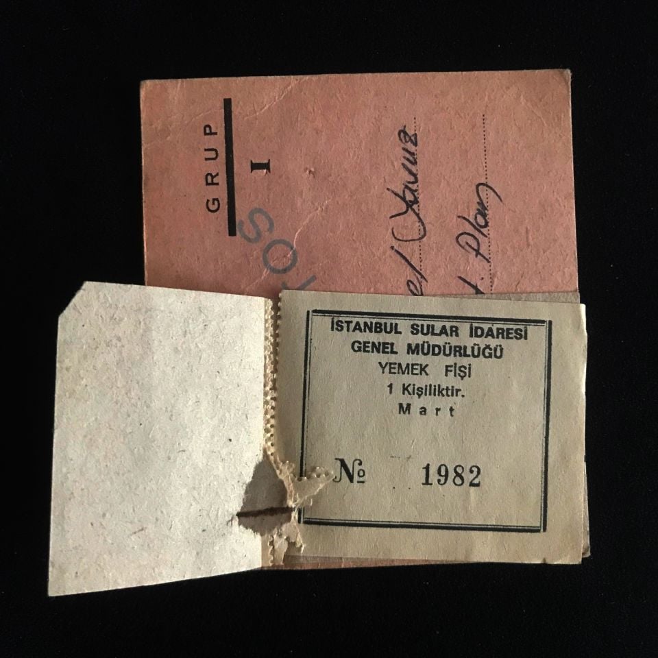 İSKİ İstanbul Sular İdaresi - 3 Adet yemek fişi ve Tabldot kartı