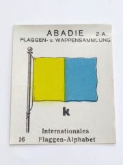 K / Internationales Flaggen - Alphabet - Abadie Flaggen Wappensammlung