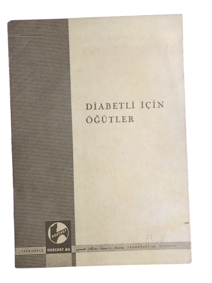 Diabetli için öğütler - Hoechst /  Broşür