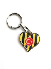 Fenerbahçe - Kalp formlu anahtarlık