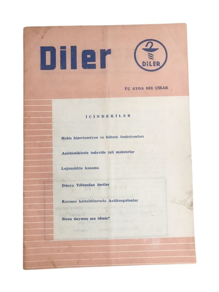Diler Tedavi İlimleri Dergisi No:2 1954
