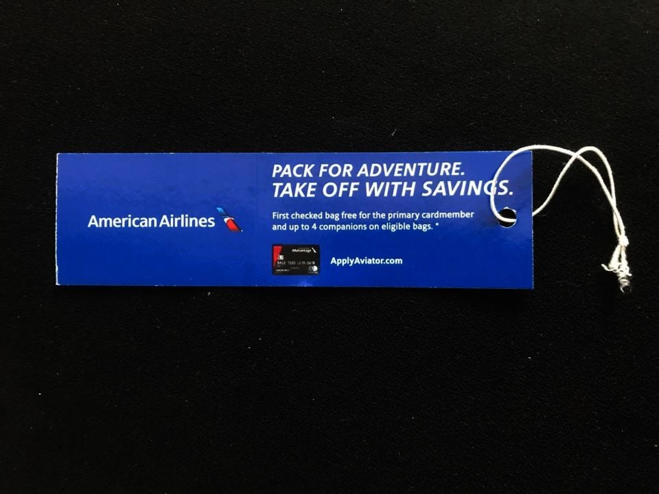American Airlines Back For Adventure / Bagaj etiketi