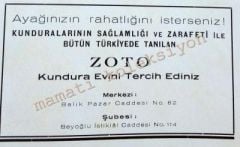 Zoto Kundura evi - Dergiden çıkma reklam - Efemera