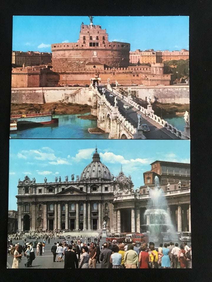 2 adet Roma - Kartpostal / Arkası yazısız