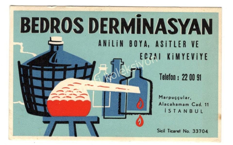 Bedros DERMİNASYAN - Eczai Kimyeviye / Kartadres