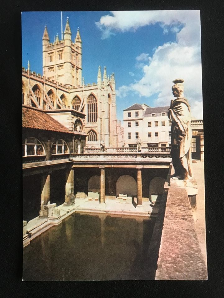 Natural Colour - J. Arthur DIXON / Great Roman Bath - Roma hamamı / Kartpostal