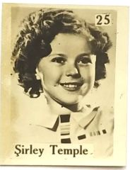 25 - Shirley TEMPLE / Şirley kartları - Sakız kartları