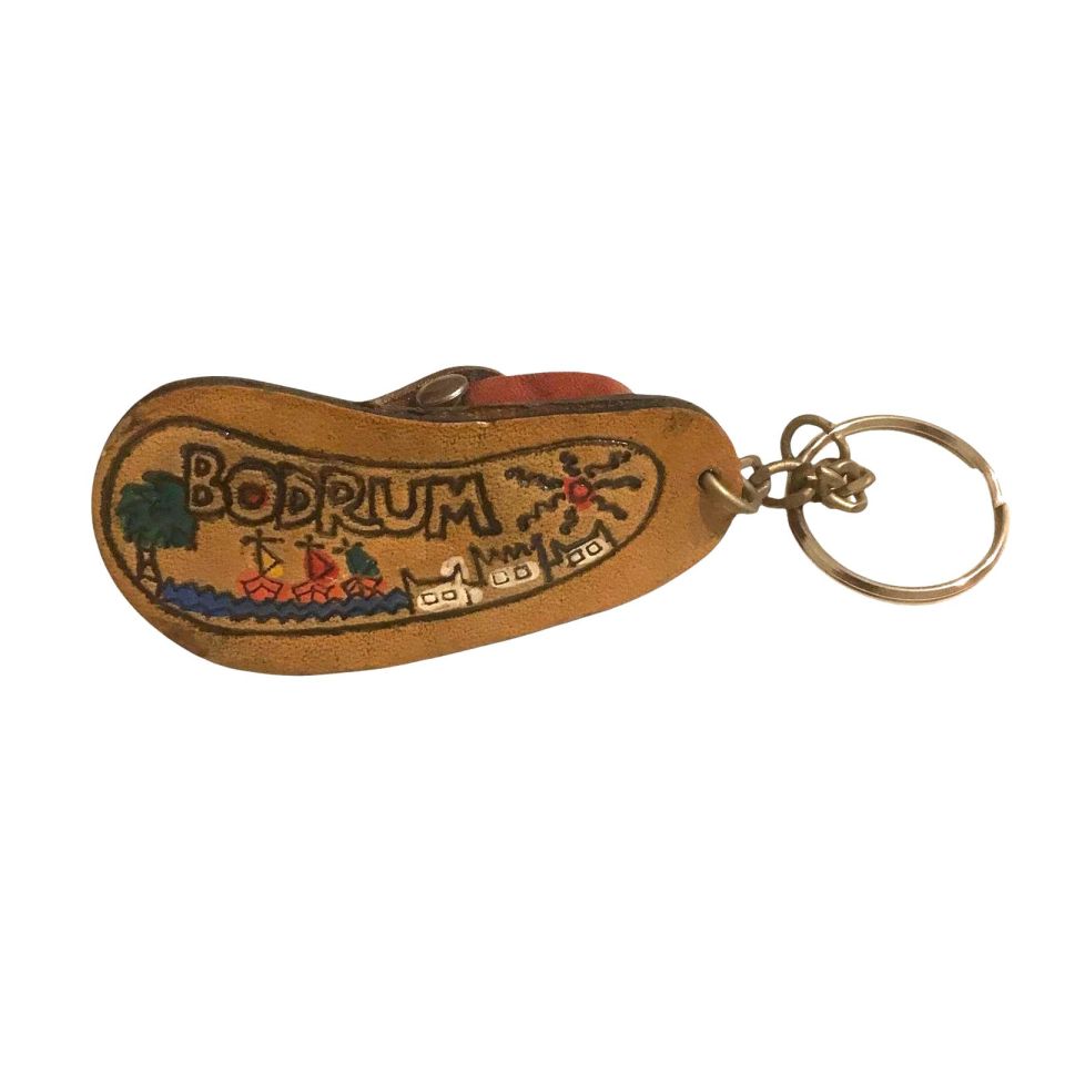 Bodrum hakiki kösele sandalet / Eski anahtarlık