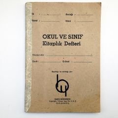 Okul ve Sınıf Kitaplık Defteri / Eyüp - Rami  Bakış müessesesi - Efemera