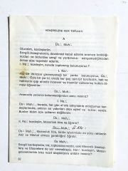 Hemşirelere açık toplantı / Masonik broşür - Efemera
