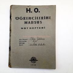 Harp Okulu Öğrencilerine mahsus Not defteri - Efemera