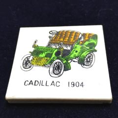 Cadillac 1904 - 5x5 cm - Sırlı seramik