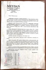 Meydan Gazetecilik. Larousse Gençlik Ansiklopedisi - Taksitle satış yazışması