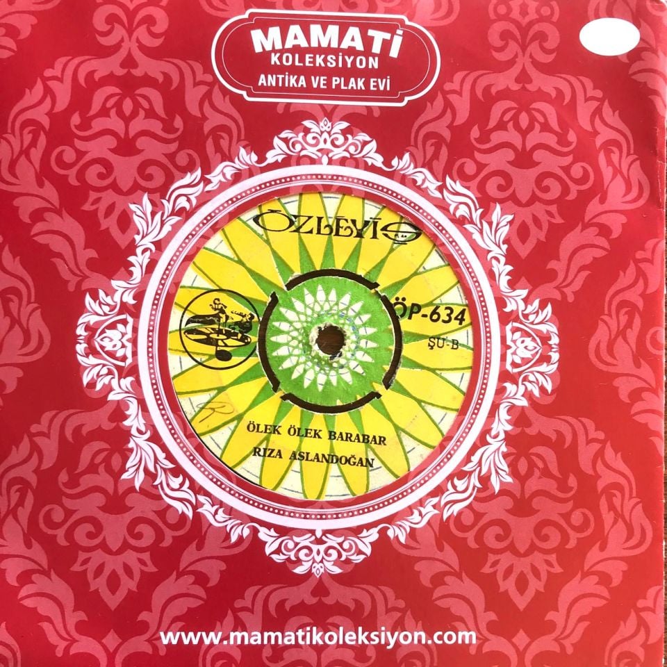 Dinleyin ozanlar - Ölek ölek barabar / Rıza ASLANDOĞAN - 45'lik plak