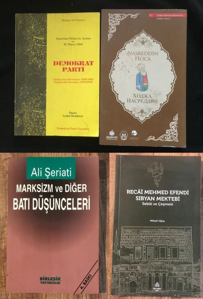 Ali ŞERİATİ, Nasreddin Hoca, Demokrat Parti, Recai Mehmed Efendi Sıbyan Mektebi.. 4 adet kitap