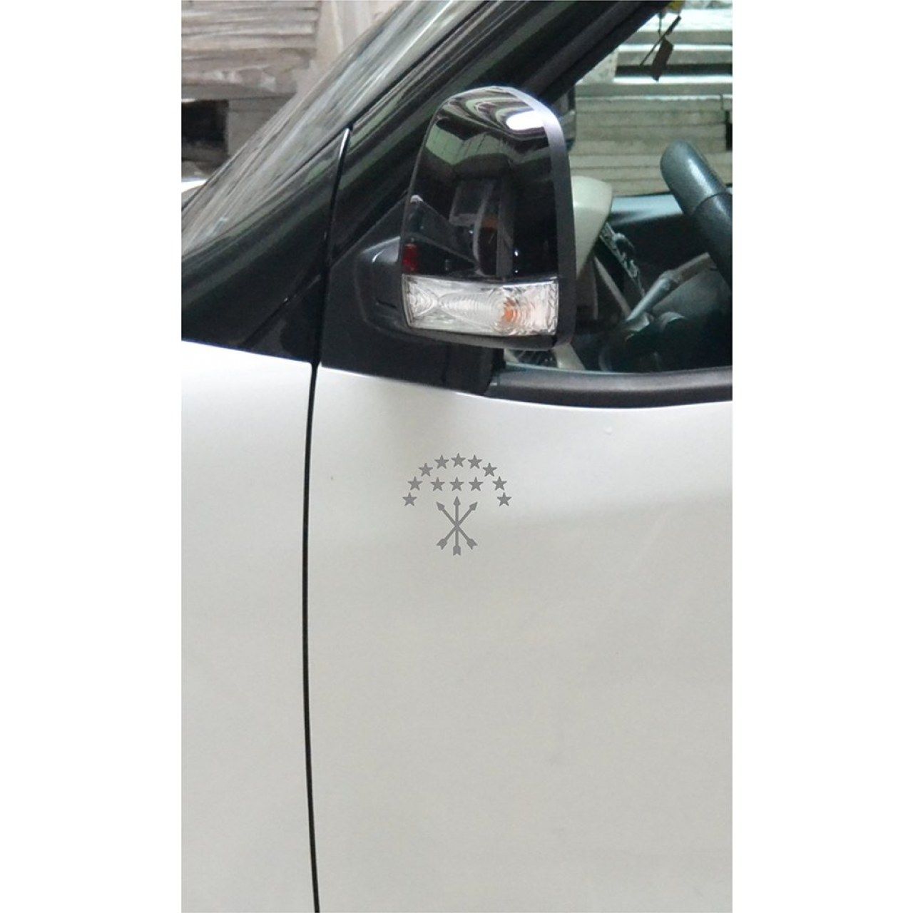 Adige Bayrak Folyo Etiket Gümüş Yaldız 8 cm