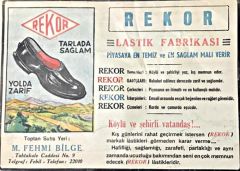 Rekor Lastik Fabrikası -30x42 Reklam / Dergi - gazete reklamları