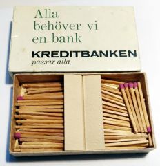 Kreditbanken passar alla -Büyük boy kibrit