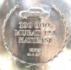 100,000. Murat 124 Hatırası Tofaş - Hatıra duvar tabağı / NADİRRR