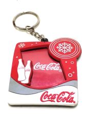 Coca Cola kış temalı, vesikalık fotoğraf çerçevesi / Anahtarlık