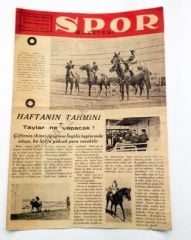 Spor gazetesi, 24 Mayıs 1946 Atçılık - Efemera