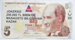 5 TL AKSAN JOKERSİZ 25000 TL BİRİKTİR / ŞAKA REKLAM PARALARI