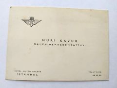 Nuri KAVUR / Kartvizit Hotel Hilton - Efemera