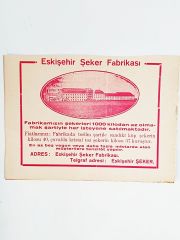 Eskişehir Şeker Fabrikası / Dergiden çıkma reklam - Efemera
