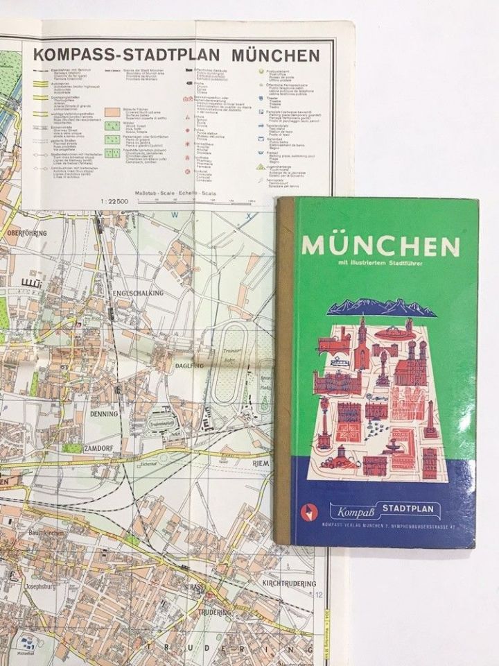 München mit illustriertem Stadtführer - Münih rehberi