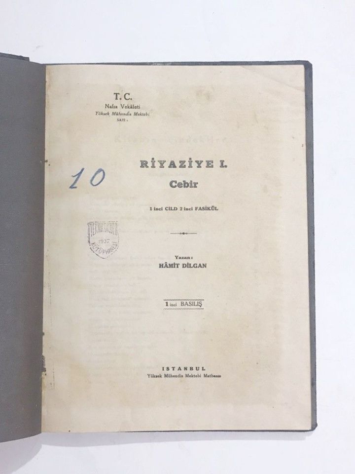 Riyaziyel Cebir 1. Cild 2. Fasikül / Hamit DİLGAN